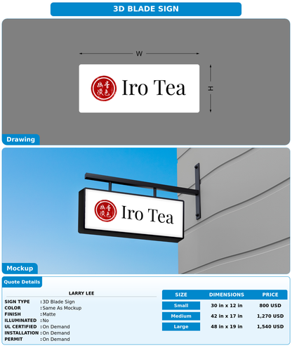 CUSTOM MOCKUP SIGN FOR Larry Lee