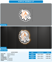 CUSTOM MOCKUP SIGN FOR Jacob Rogers