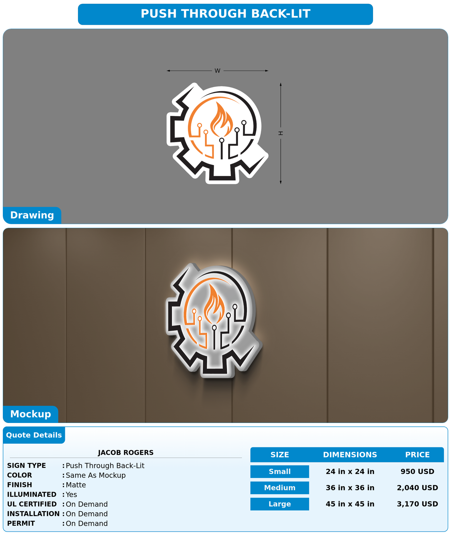 CUSTOM MOCKUP SIGN FOR Jacob Rogers