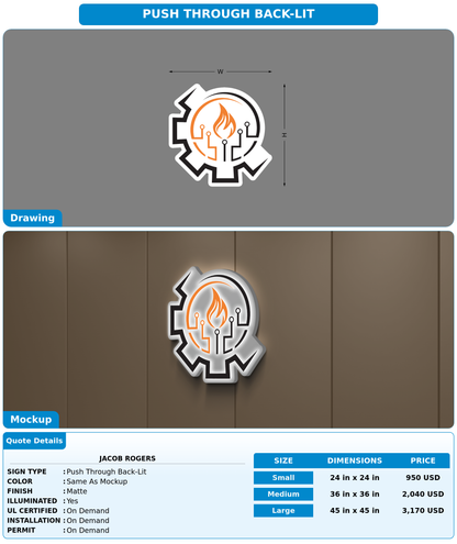 CUSTOM MOCKUP SIGN FOR Jacob Rogers