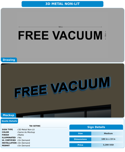 CUSTOM MOCKUP SIGN FOR tai setinc