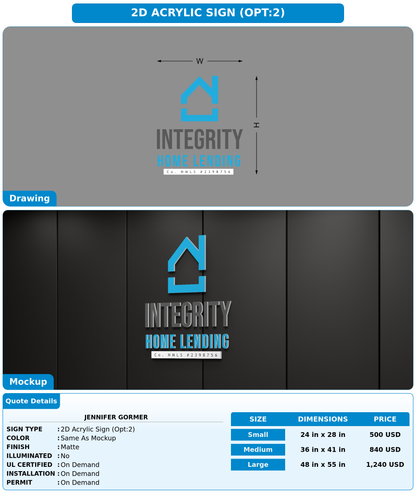 CUSTOM MOCKUP SIGN FOR Jennifer Gormer