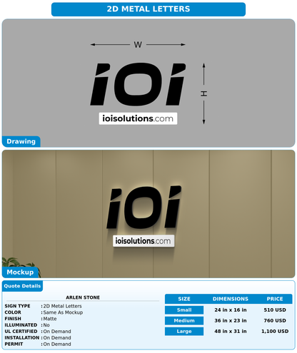 CUSTOM MOCKUP SIGN FOR Arlen Stone