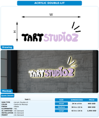 CUSTOM MOCKUP SIGN FOR Taay T.