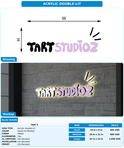 CUSTOM MOCKUP SIGN FOR Taay T.