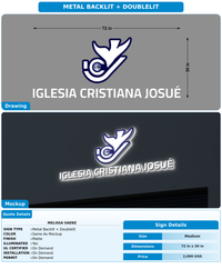 CUSTOM MOCKUP SIGN FOR Melissa Saenz