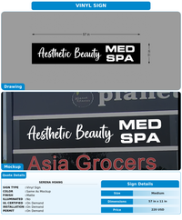 CUSTOM MOCKUP SIGN FOR Serena Hoang