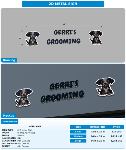 CUSTOM MOCKUP SIGN FOR Gerri hall