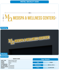 CUSTOM MOCKUP SIGN FOR Marika Dawe