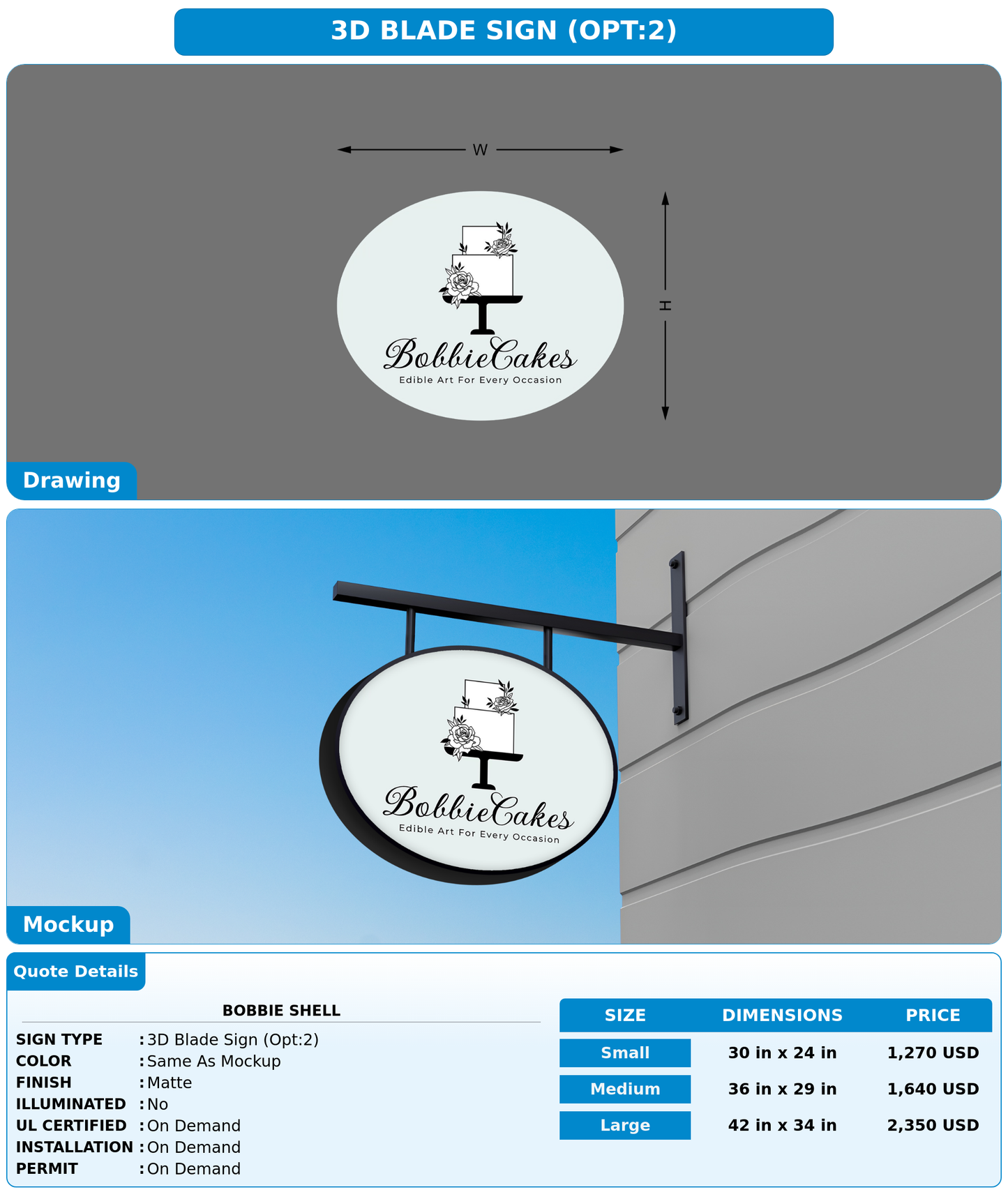 CUSTOM MOCKUP SIGN FOR Bobbie Shell