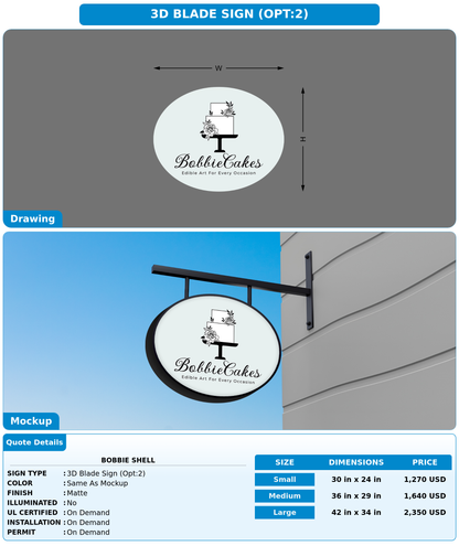 CUSTOM MOCKUP SIGN FOR Bobbie Shell