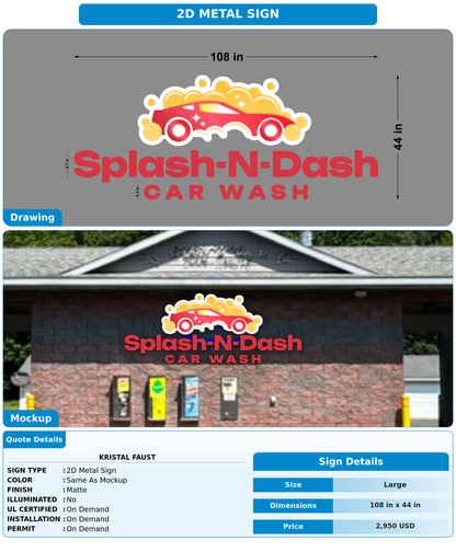 CUSTOM MOCKUP SIGN FOR Kristal Faust