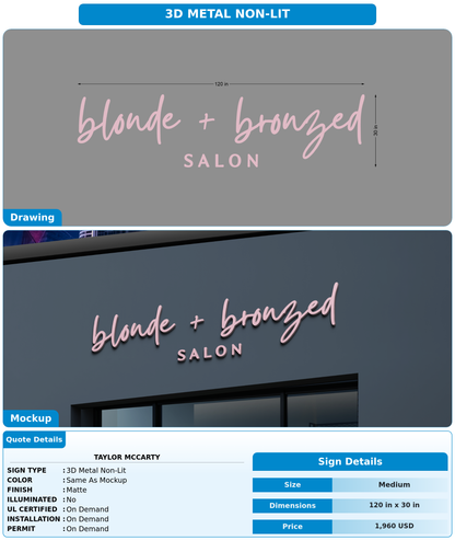 CUSTOM MOCKUP SIGN FOR Taylor McCarty