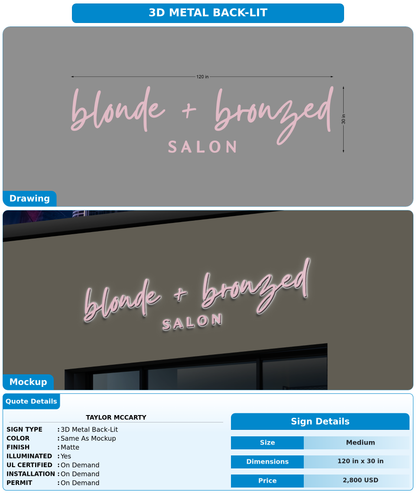 CUSTOM MOCKUP SIGN FOR Taylor McCarty