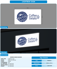 CUSTOM MOCKUP SIGN FOR Kendra Denise Bauser