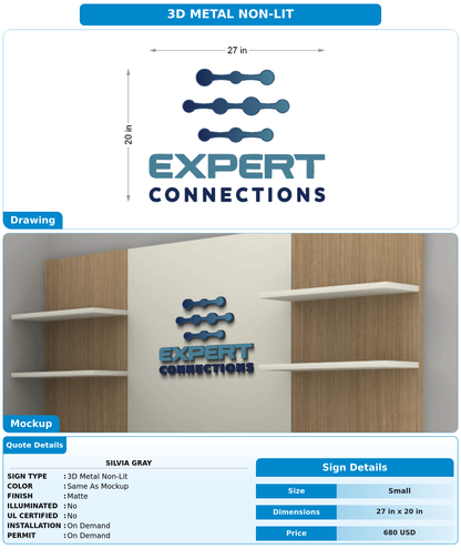 CUSTOM MOCKUP SIGN FOR Silvia Gray