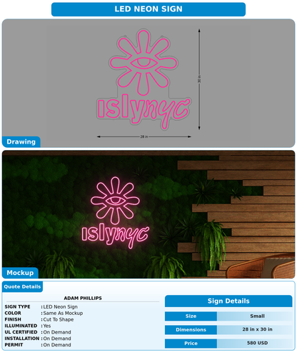 CUSTOM MOCKUP SIGN FOR Adam Phillips