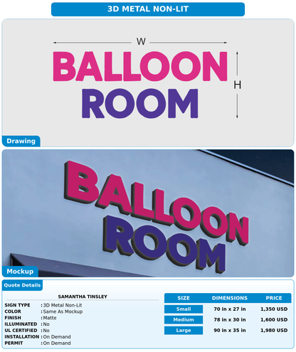 CUSTOM MOCKUP SIGN FOR Samantha Tinsley