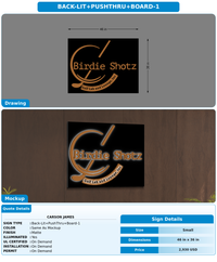 CUSTOM MOCKUP SIGN FOR Carson James