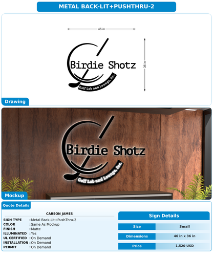 CUSTOM MOCKUP SIGN FOR Carson James