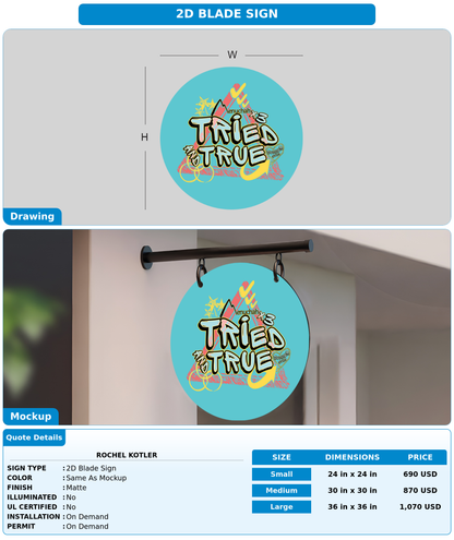 CUSTOM MOCKUP SIGN FOR Rochel Kotler