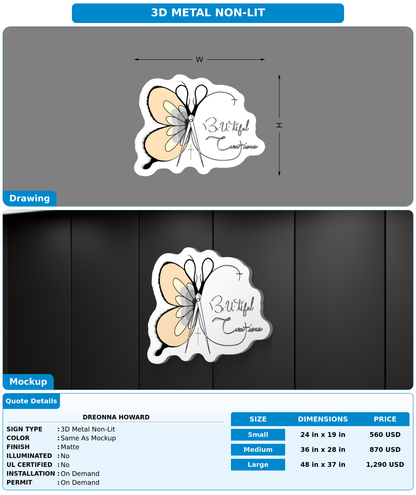 CUSTOM MOCKUP SIGN FOR Dreonna Howard