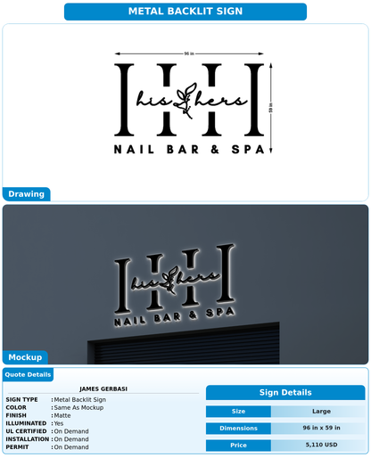 CUSTOM MOCKUP SIGN FOR James Gerbasi
