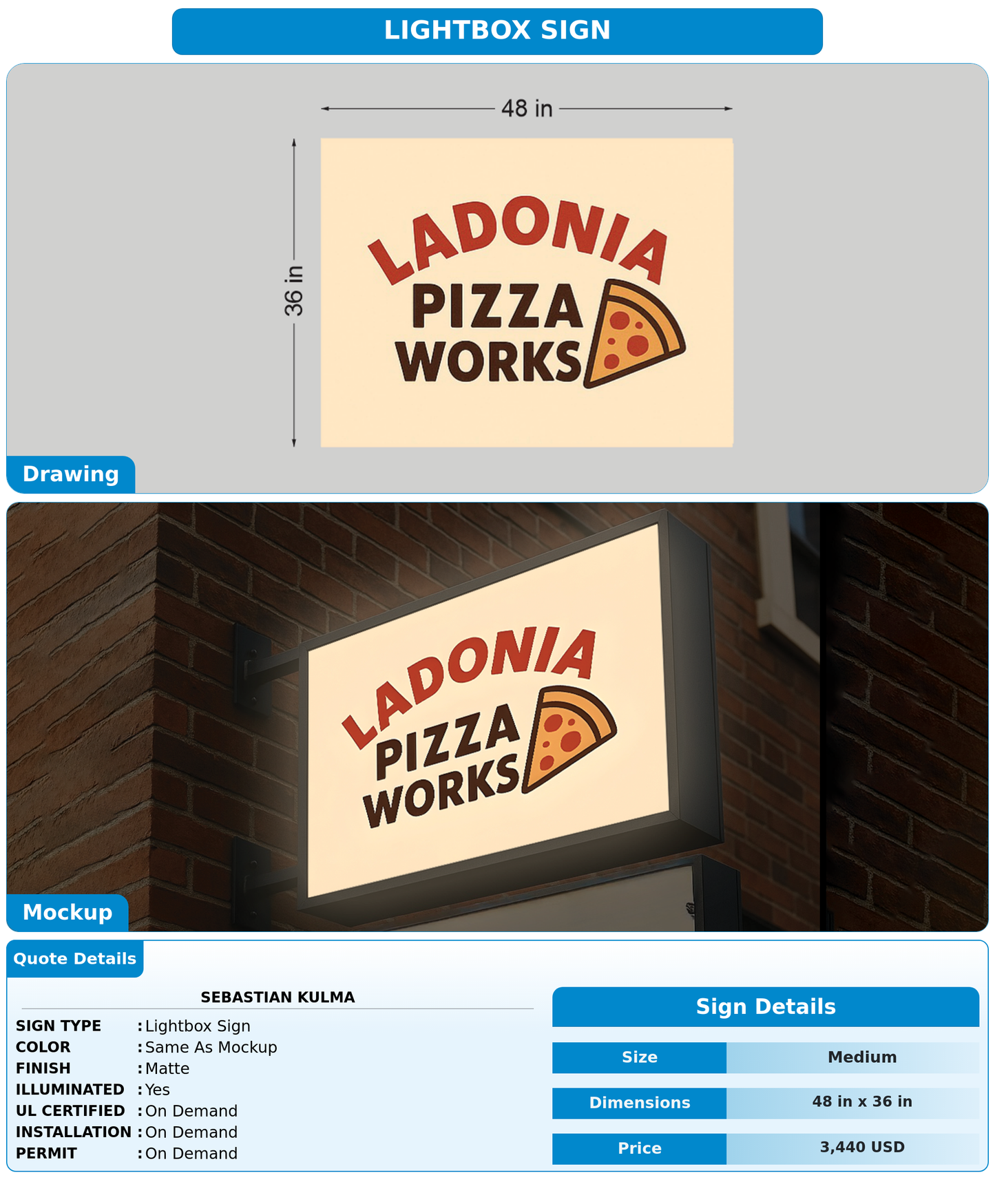CUSTOM MOCKUP SIGN FOR Sebastian Kulma