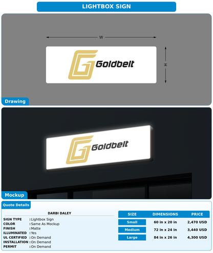 CUSTOM MOCKUP SIGN FOR Darbi Daley