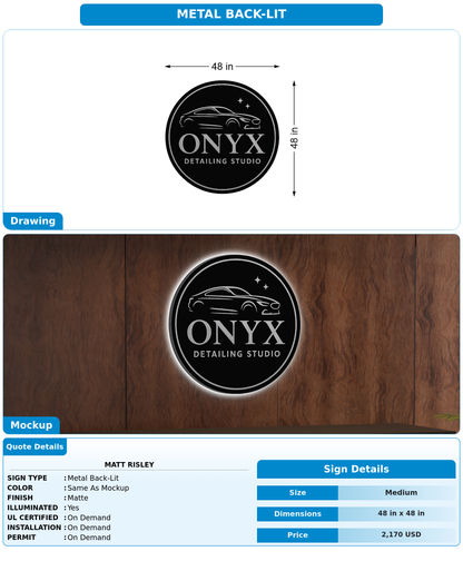 CUSTOM MOCKUP SIGN FOR Matt risley