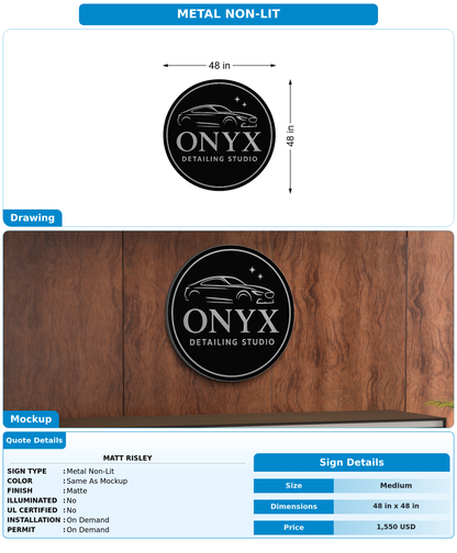 CUSTOM MOCKUP SIGN FOR Matt risley