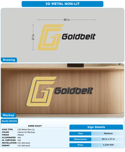 CUSTOM MOCKUP SIGN FOR Darbi Daley