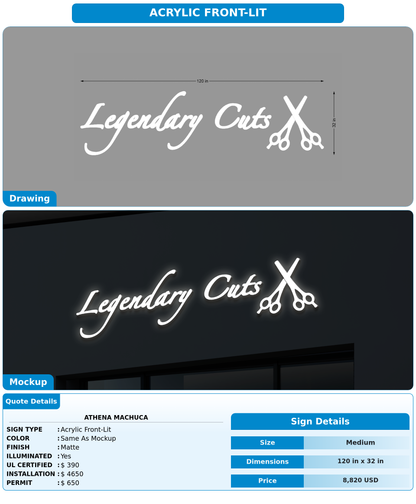 CUSTOM MOCKUP SIGN FOR Athena Machuca