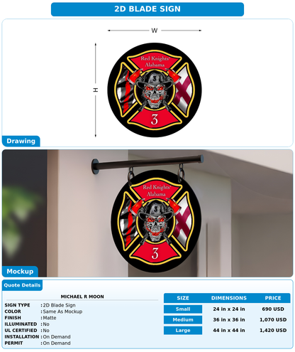 CUSTOM MOCKUP SIGN FOR Michael R Moon