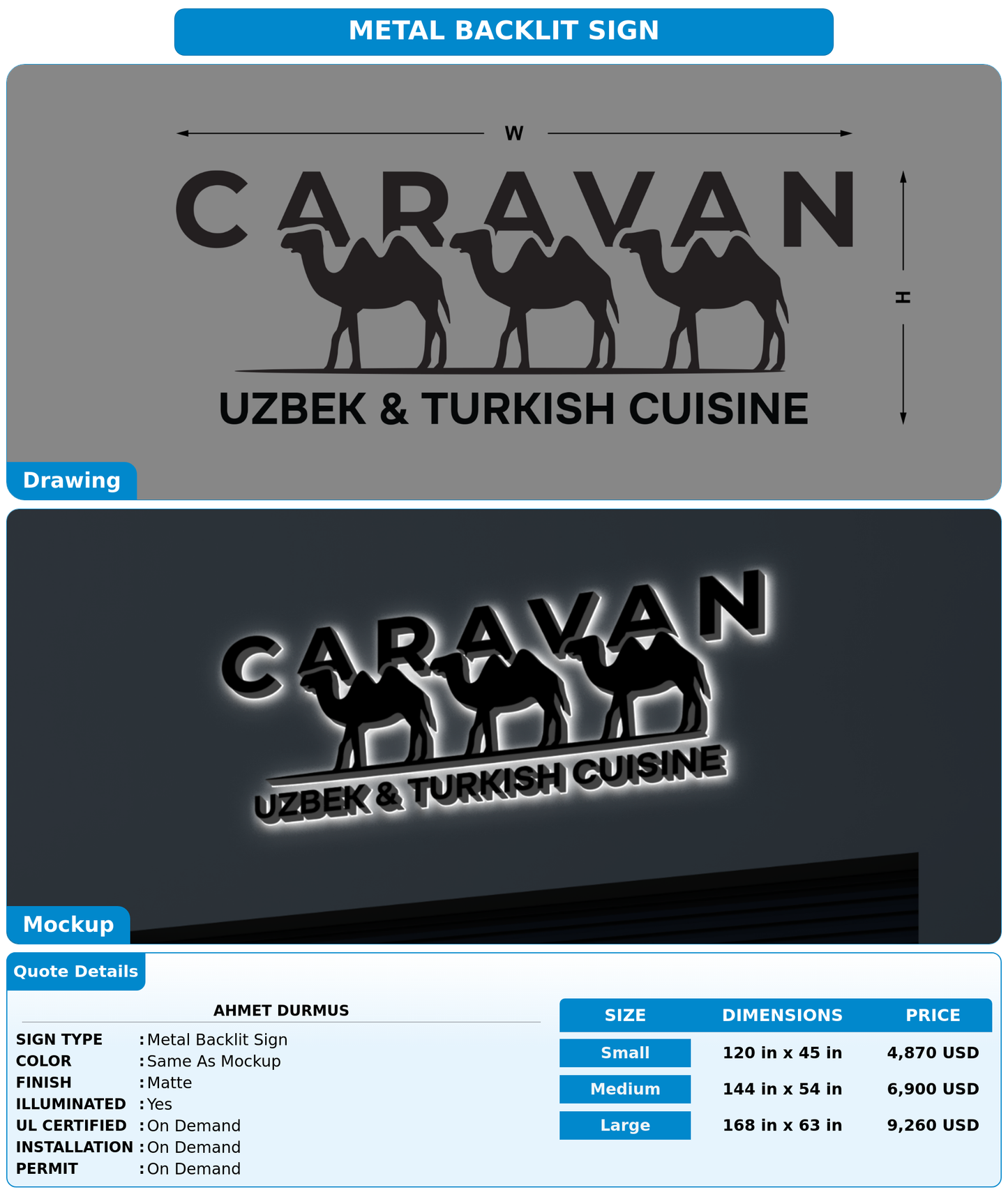 CUSTOM MOCKUP SIGN FOR ahmet durmus