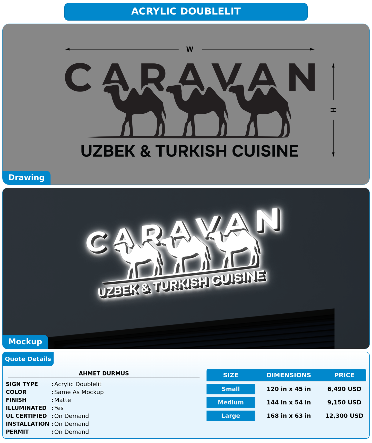 CUSTOM MOCKUP SIGN FOR ahmet durmus