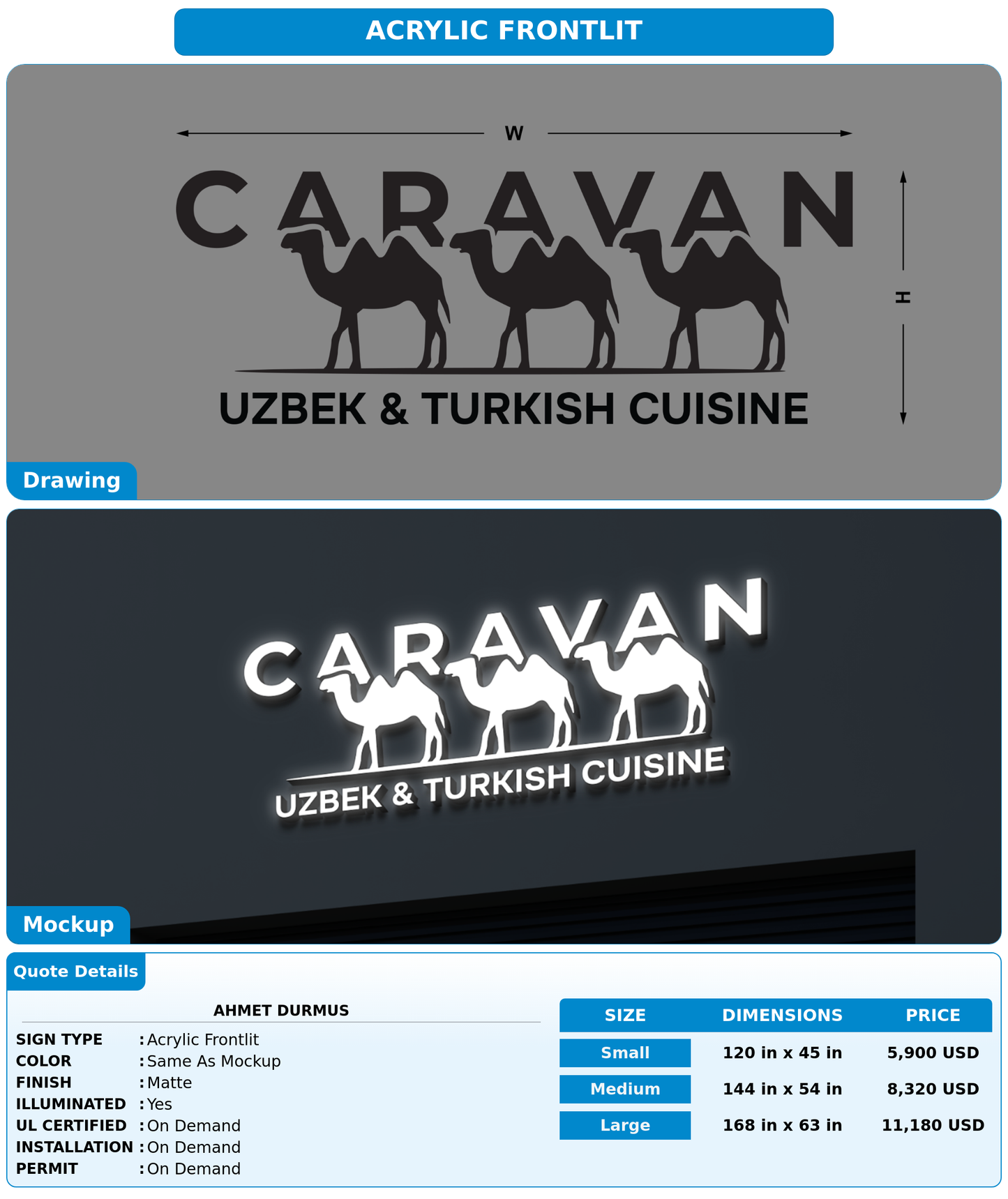 CUSTOM MOCKUP SIGN FOR ahmet durmus