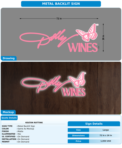CUSTOM MOCKUP SIGN FOR Kolton Rottink