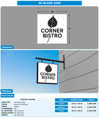 CUSTOM MOCKUP SIGN FOR Chester chrung