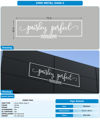 CUSTOM MOCKUP SIGN FOR Mandy Pahl
