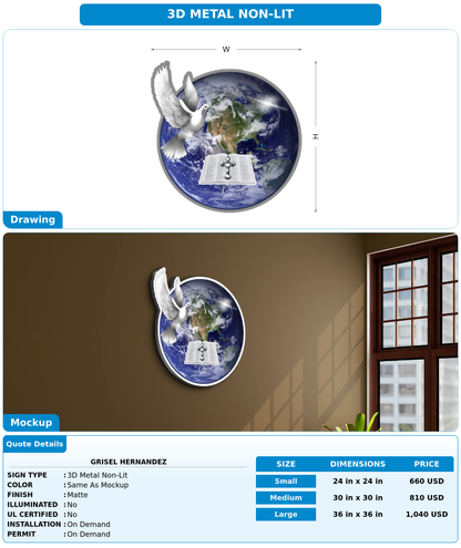 CUSTOM MOCKUP SIGN FOR Grisel Hernandez