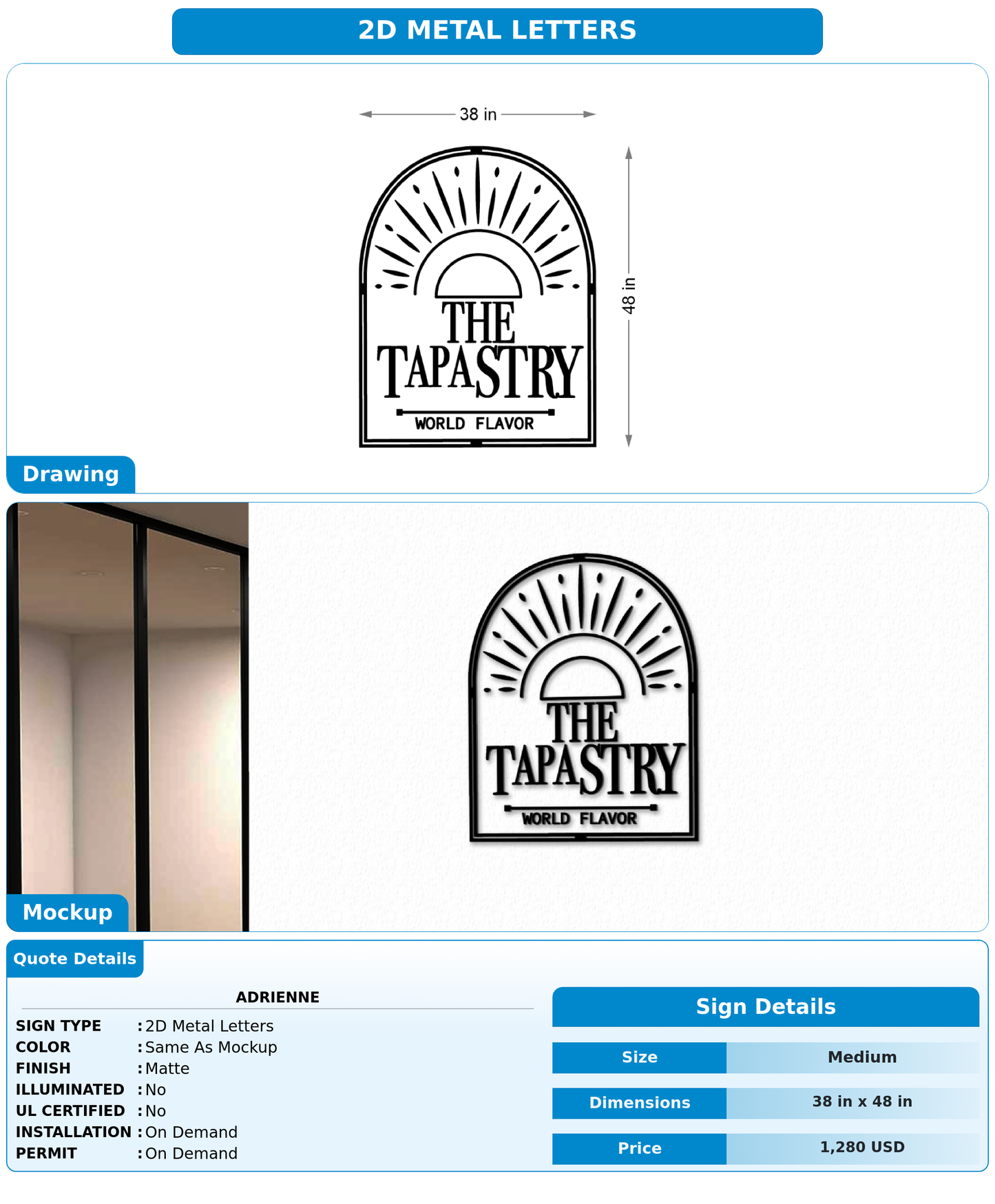 CUSTOM MOCKUP SIGN FOR adrienne