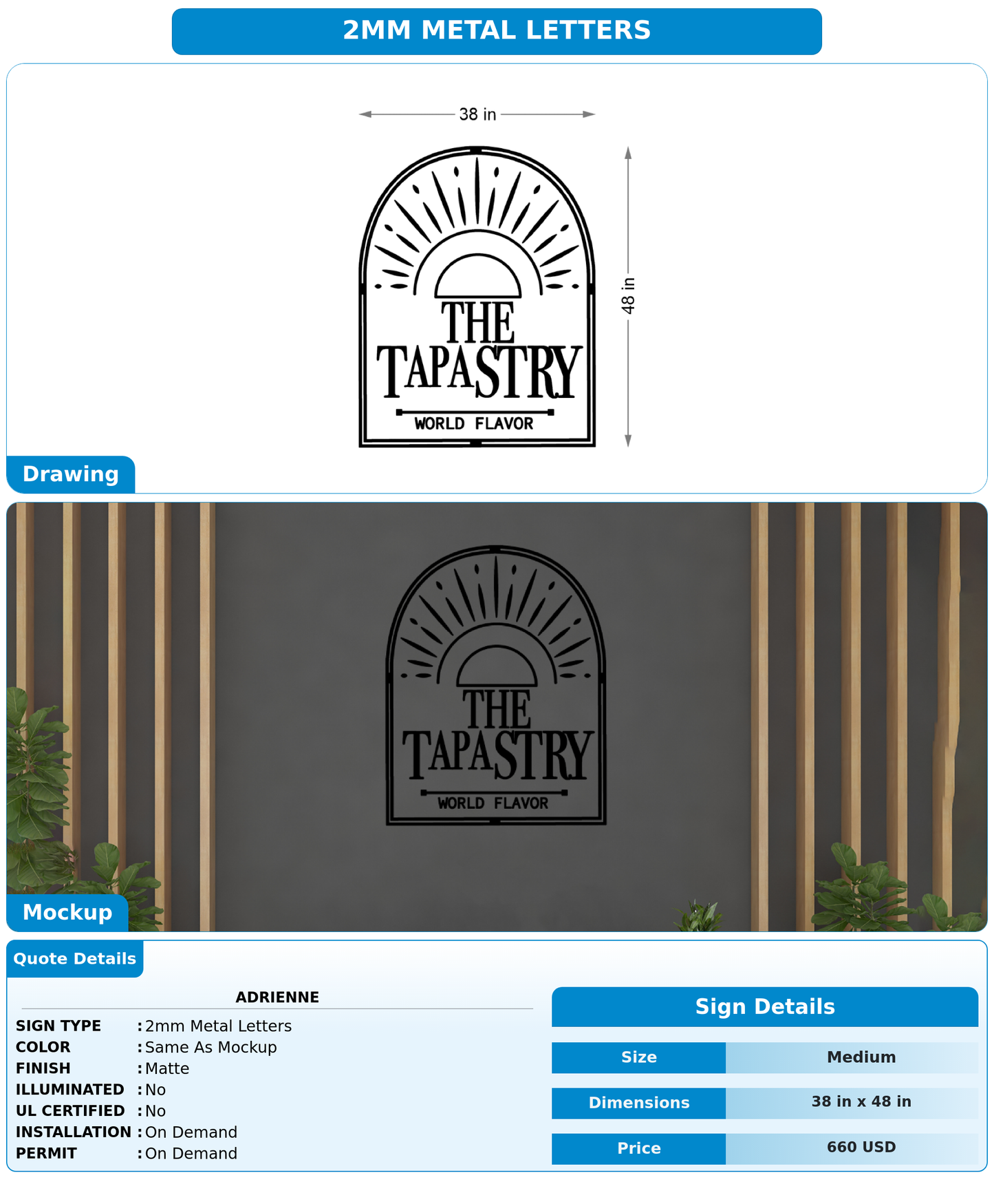 CUSTOM MOCKUP SIGN FOR adrienne
