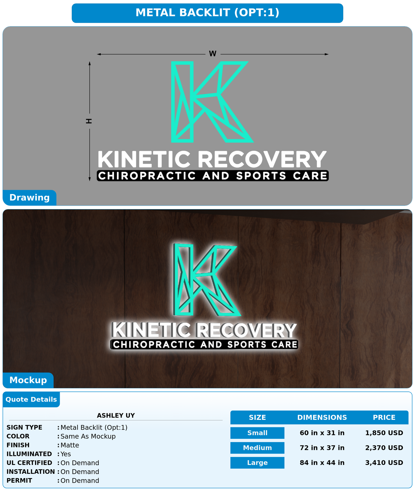 CUSTOM MOCKUP SIGN FOR Ashley Uy
