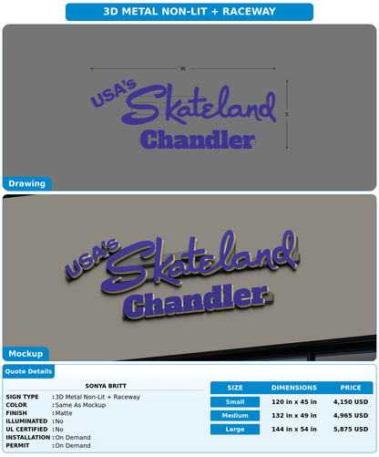 CUSTOM MOCKUP SIGN FOR Sonya Britt