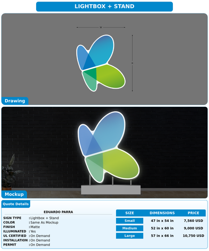 CUSTOM MOCKUP SIGN FOR Eduardo Parra