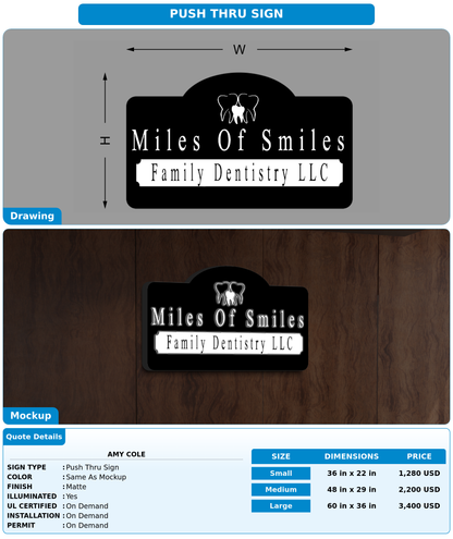 CUSTOM MOCKUP SIGN FOR Amy Cole
