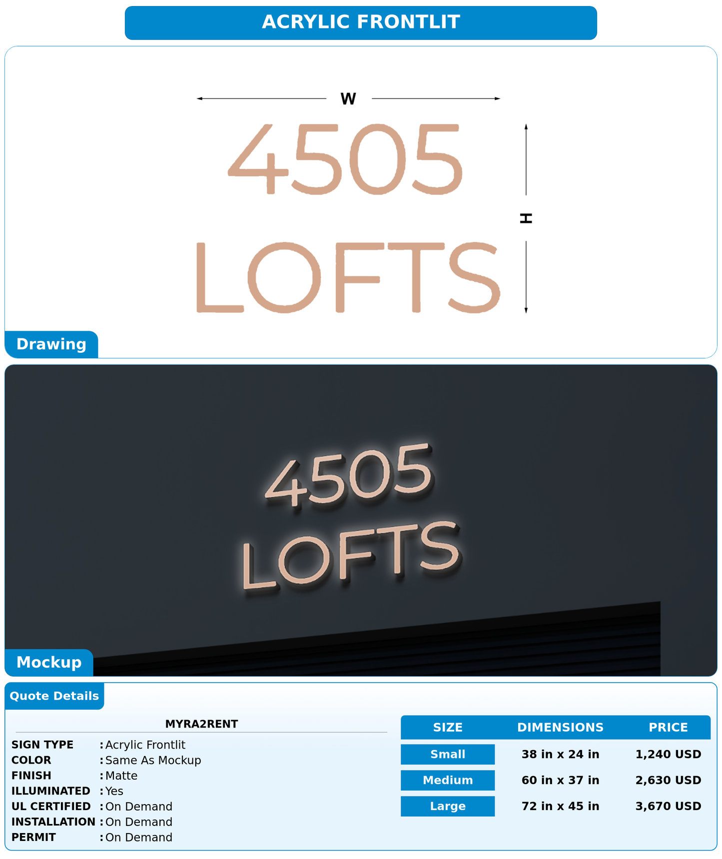 CUSTOM MOCKUP SIGN FOR myra2rent