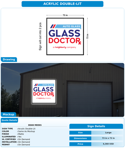 CUSTOM MOCKUP SIGN FOR Dean Meeks