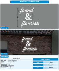 CUSTOM MOCKUP SIGN FOR Michele Felix